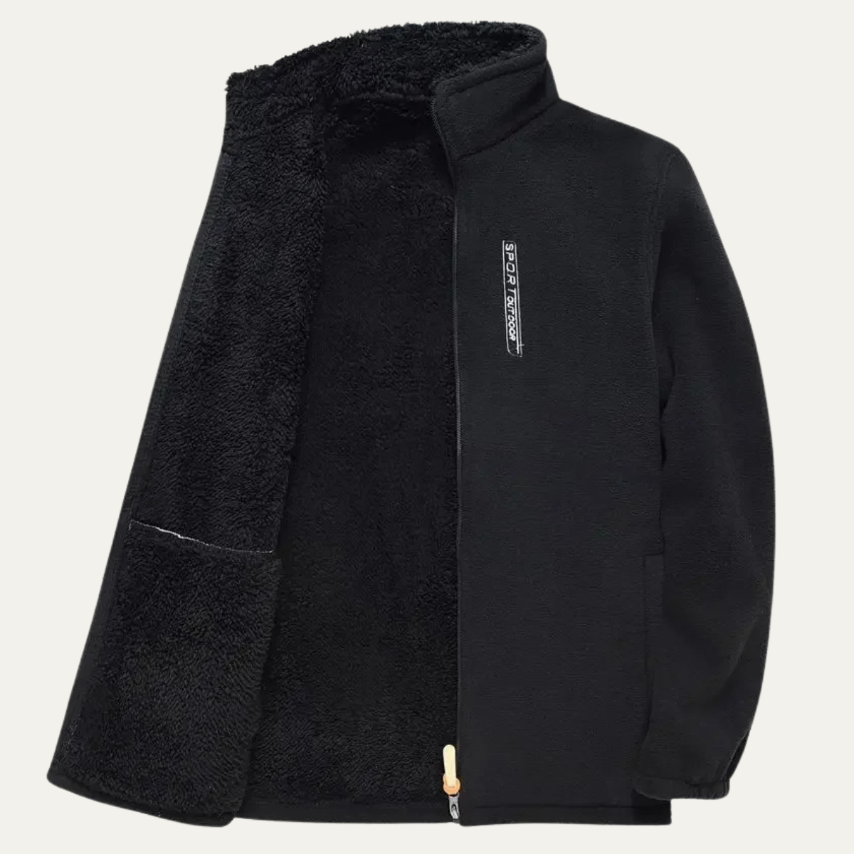 The Otranto Thermal Fleece Zip Up Outdoor Men’s Jacket with Pockets