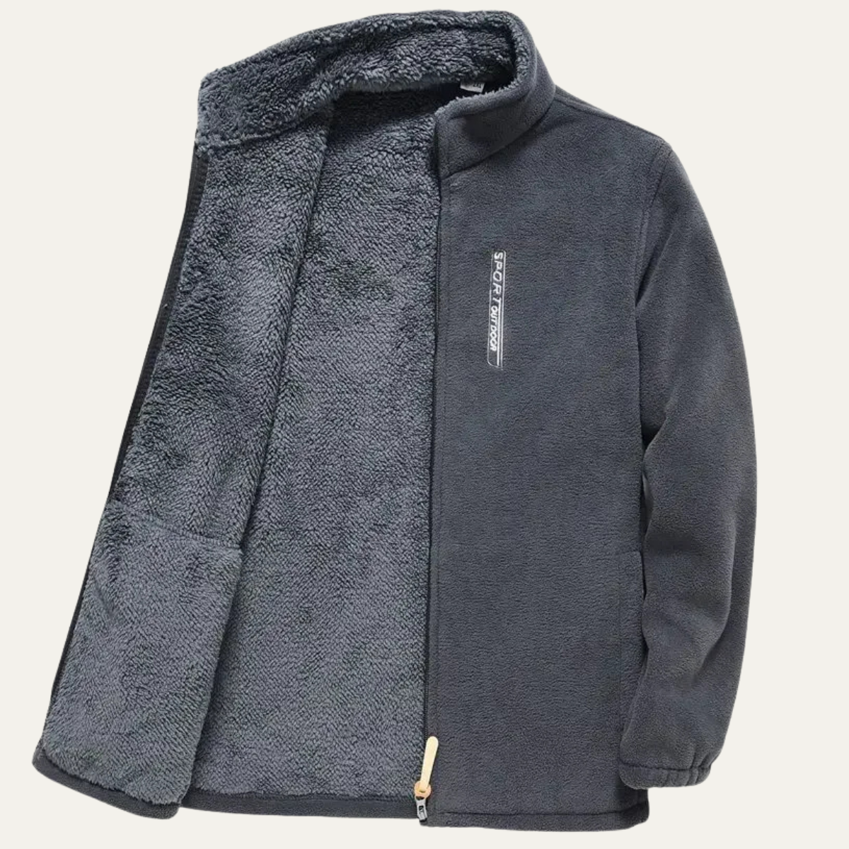 The Otranto Thermal Fleece Zip Up Outdoor Men’s Jacket with Pockets