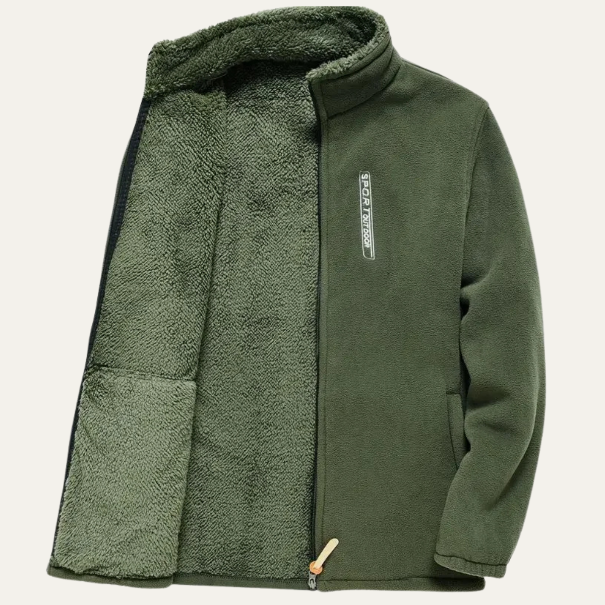 The Otranto Thermal Fleece Zip Up Outdoor Men’s Jacket with Pockets