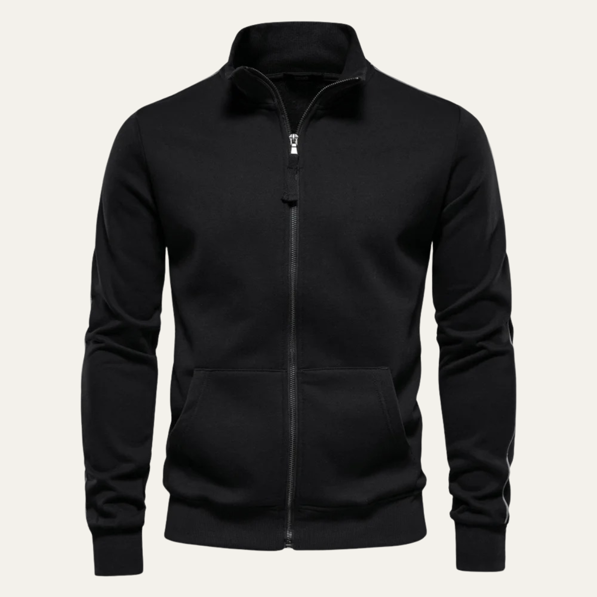 The Carmarthen  Zip Up Casual Cotton Men's Jacket with Pockets