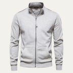 The Carmarthen  Zip Up Casual Cotton Men's Jacket with Pockets