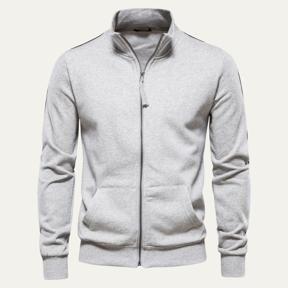 The Carmarthen  Zip Up Casual Cotton Men's Jacket with Pockets