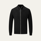 Men’s Merino Wool Zip Cardigan Warm Knitted Jumper