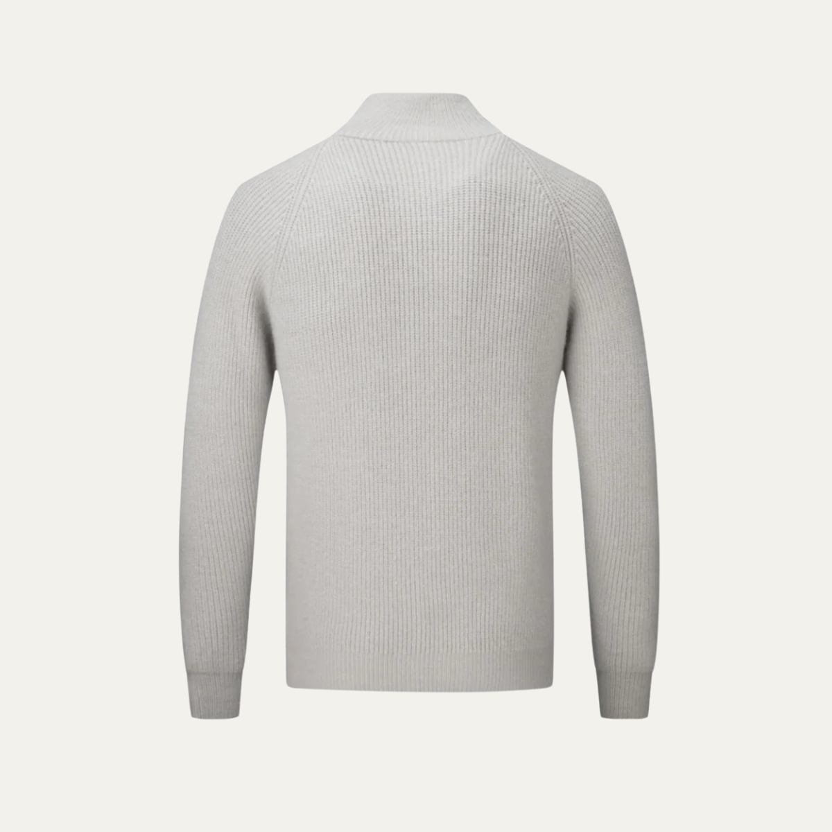 Men’s Merino Wool Zip Cardigan Warm Knitted Jumper