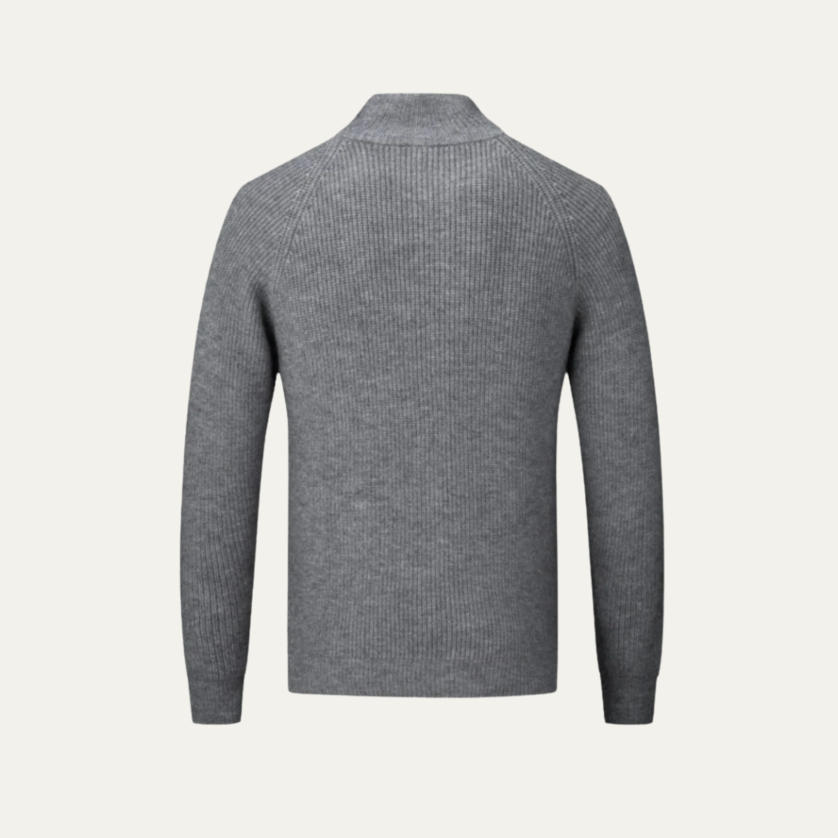 Men’s Merino Wool Zip Cardigan Warm Knitted Jumper