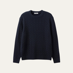 The Hever Cable Knit Crew Neck Men’s Sweater