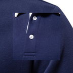 The Chelsea Men’s Long Sleeve Polo – Classic Knit Shirt