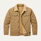 Men’s Sherpa Lined Jacket Winter Warm Fleece Denim Style Coat