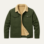 Men’s Sherpa Lined Jacket Winter Warm Fleece Denim Style Coat