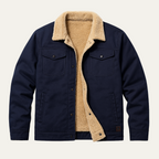 Men’s Sherpa Lined Jacket Winter Warm Fleece Denim Style Coat
