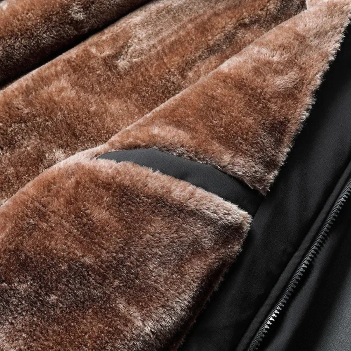 Men’s Fleece Lined Winter Jacket Waterproof Thermal Coat
