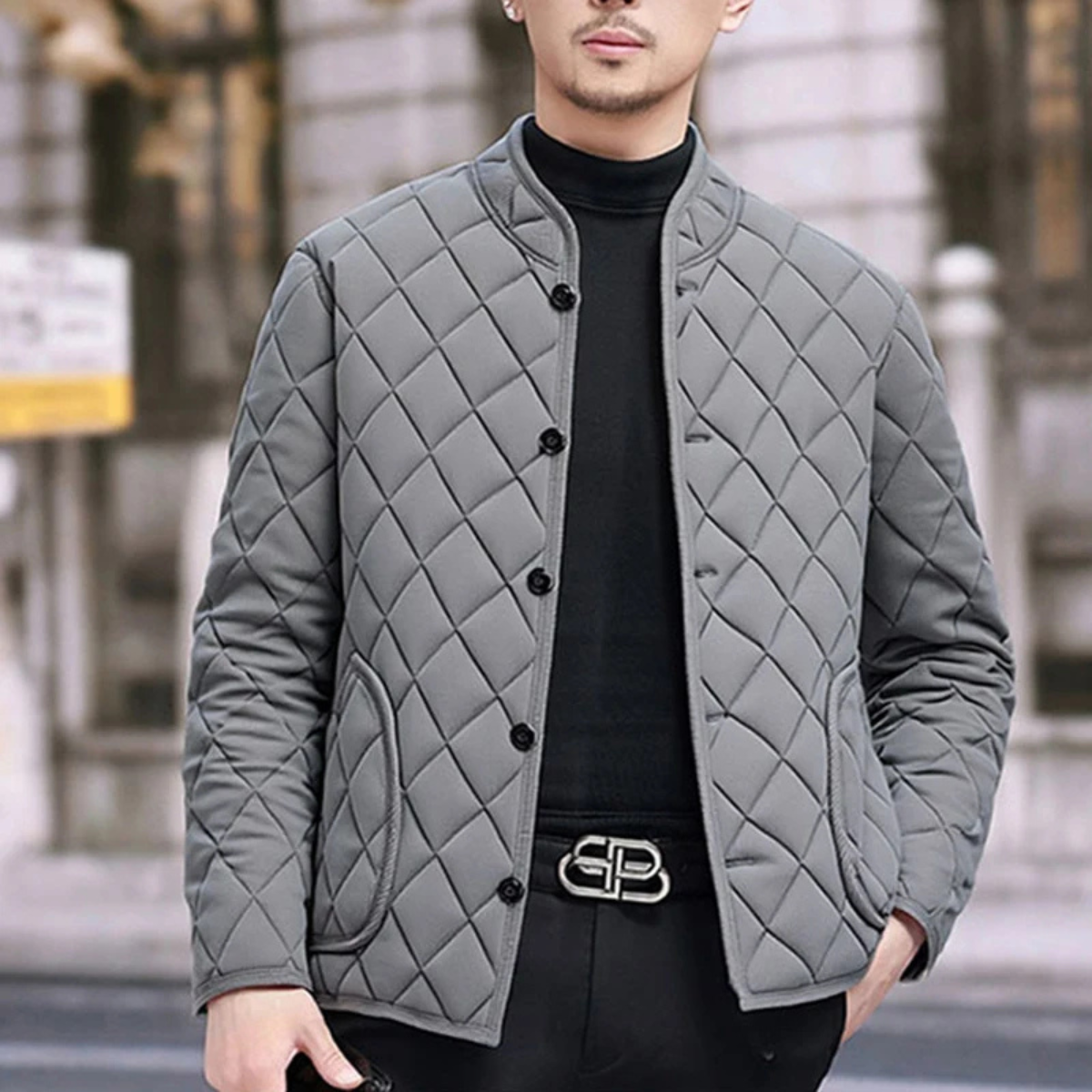 The Gerace Quilted Winter Fleece Lined Men’s Jacket