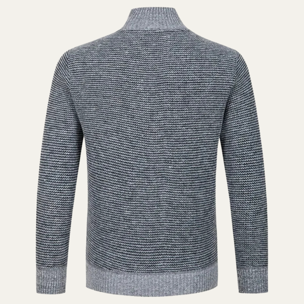 The Aberdeen Men's Quilted Knit Padded Zip Up Cardigan