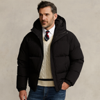 Men’s Hooded Puffer Jacket Winter Warm Quilted Coat