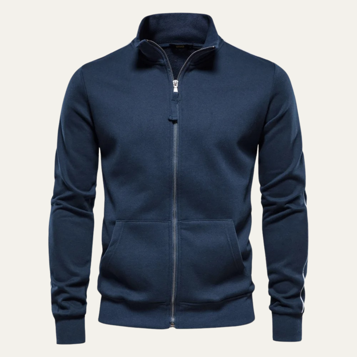 The Carmarthen  Zip Up Casual Cotton Men's Jacket with Pockets