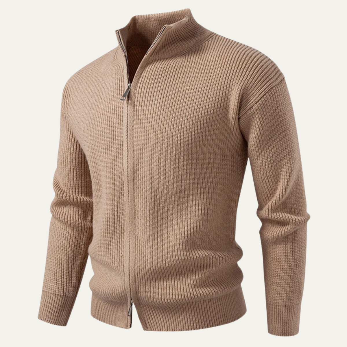 The Alberobello Winter Stand Collar Men’s Knitted Cardigan