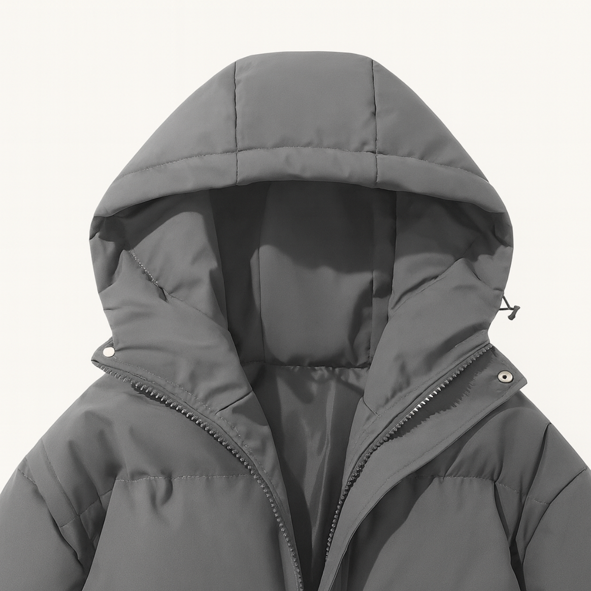 Men’s Hooded Puffer Jacket Winter Warm Quilted Coat
