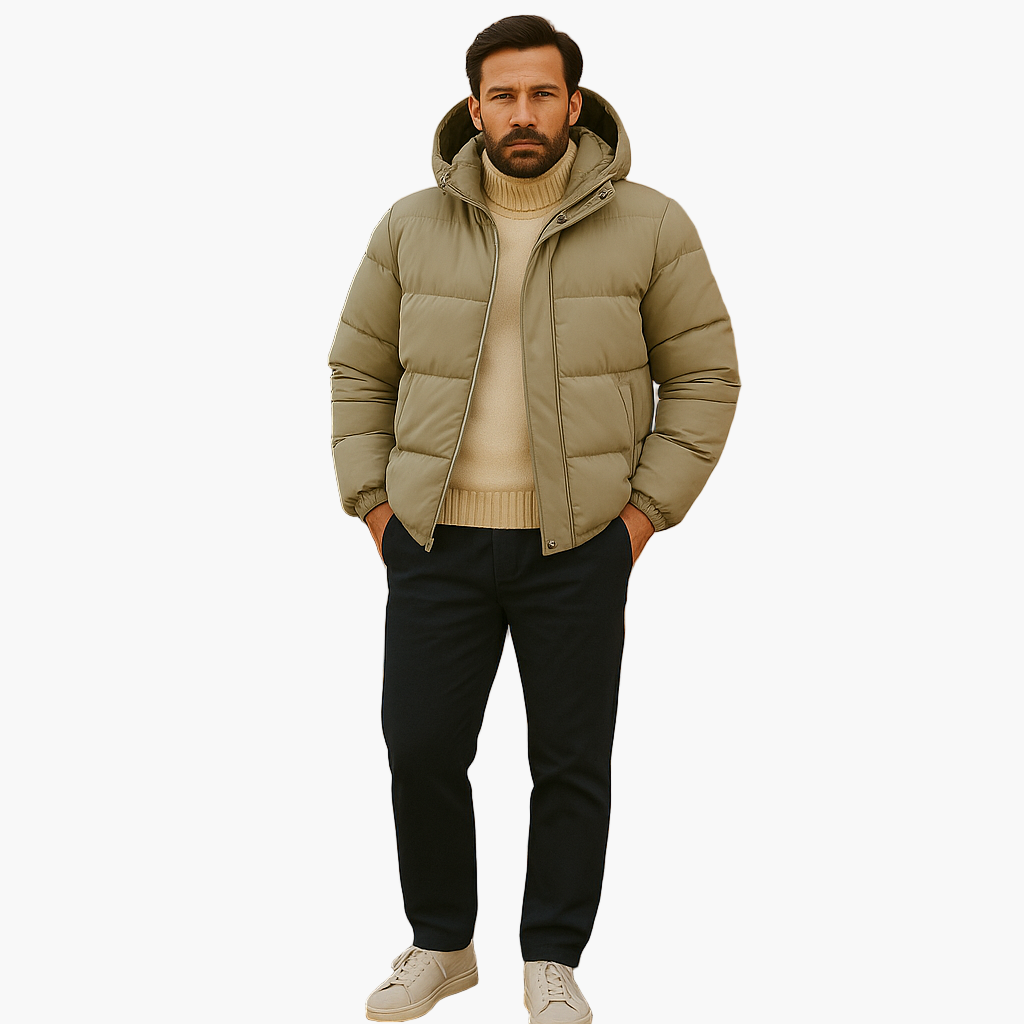 Jamie | Men’s Hooded Quilted Everyday Puffer Jacket