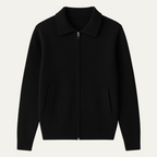 The Roma Luxury Knitted Wool Zip Men's Cardigan