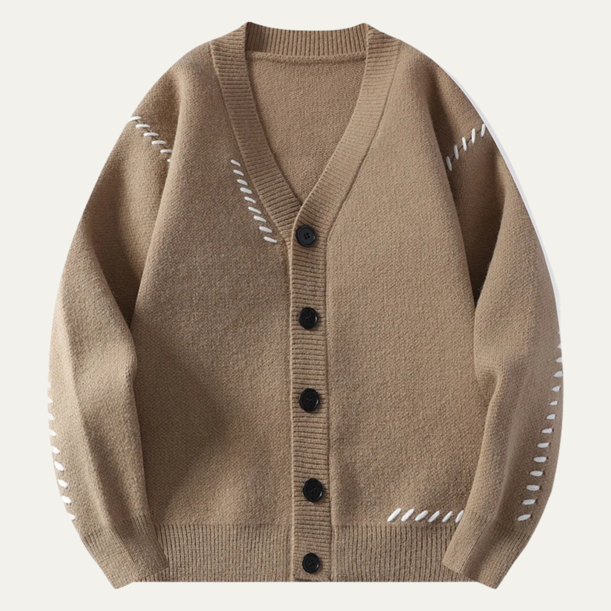 The London V Neck Button Up Knitted Winter Men's Cardigan