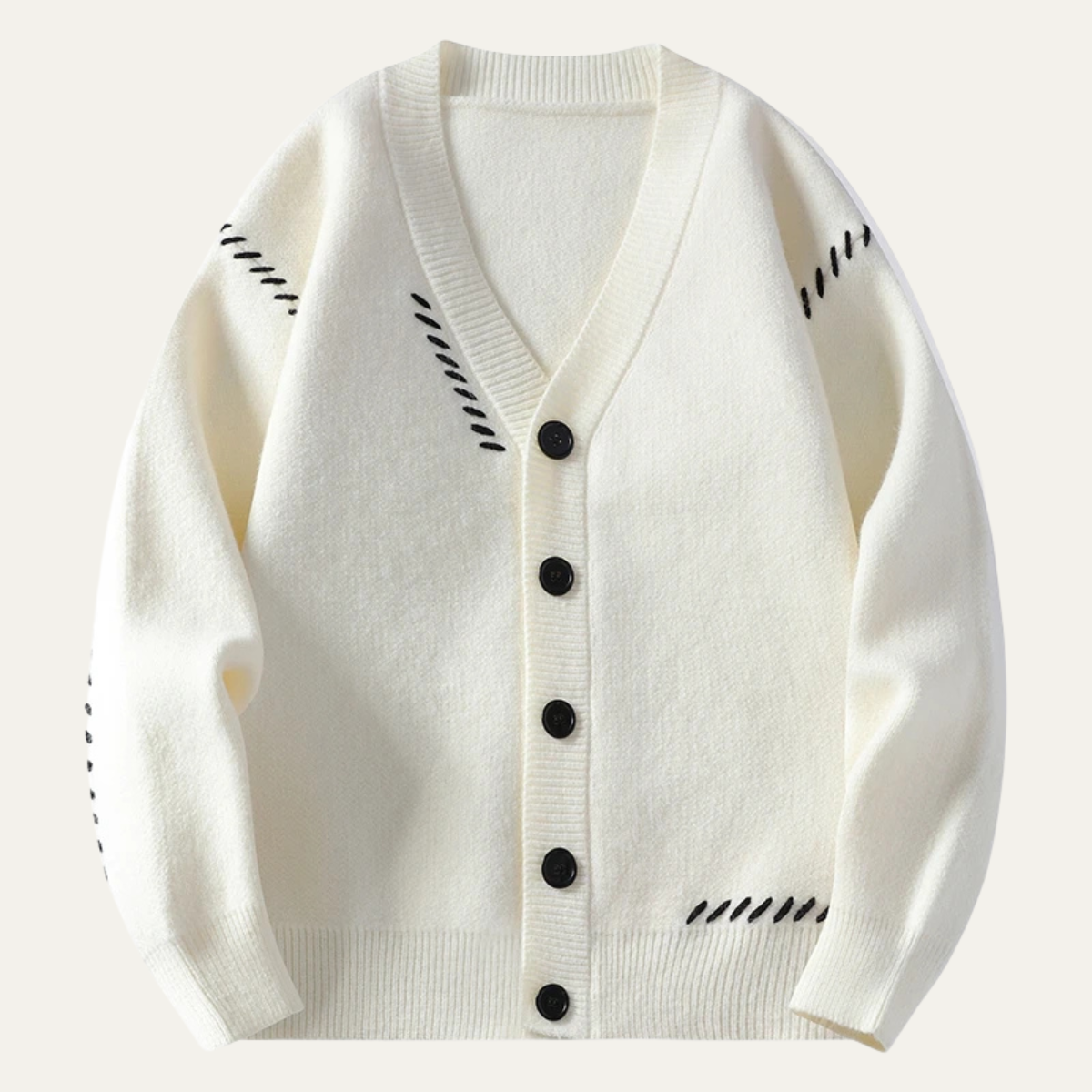 The London V Neck Button Up Knitted Winter Men's Cardigan