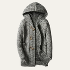 The Porto Cesareo Warm Casual Thick Knitted Hooded Men’s Cardigan