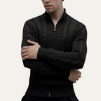 The Flintshire Stylish Full Zip Warm Knitted Men's Jacket