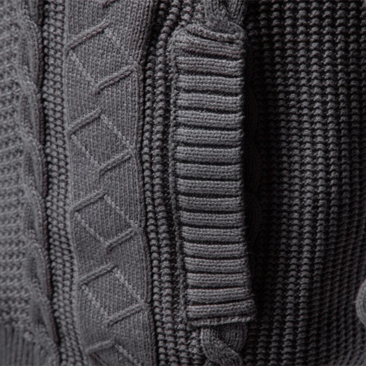 The Flintshire Stylish Full Zip Warm Knitted Men's Jacket