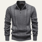 The Flintshire Stylish Full Zip Warm Knitted Men's Jacket