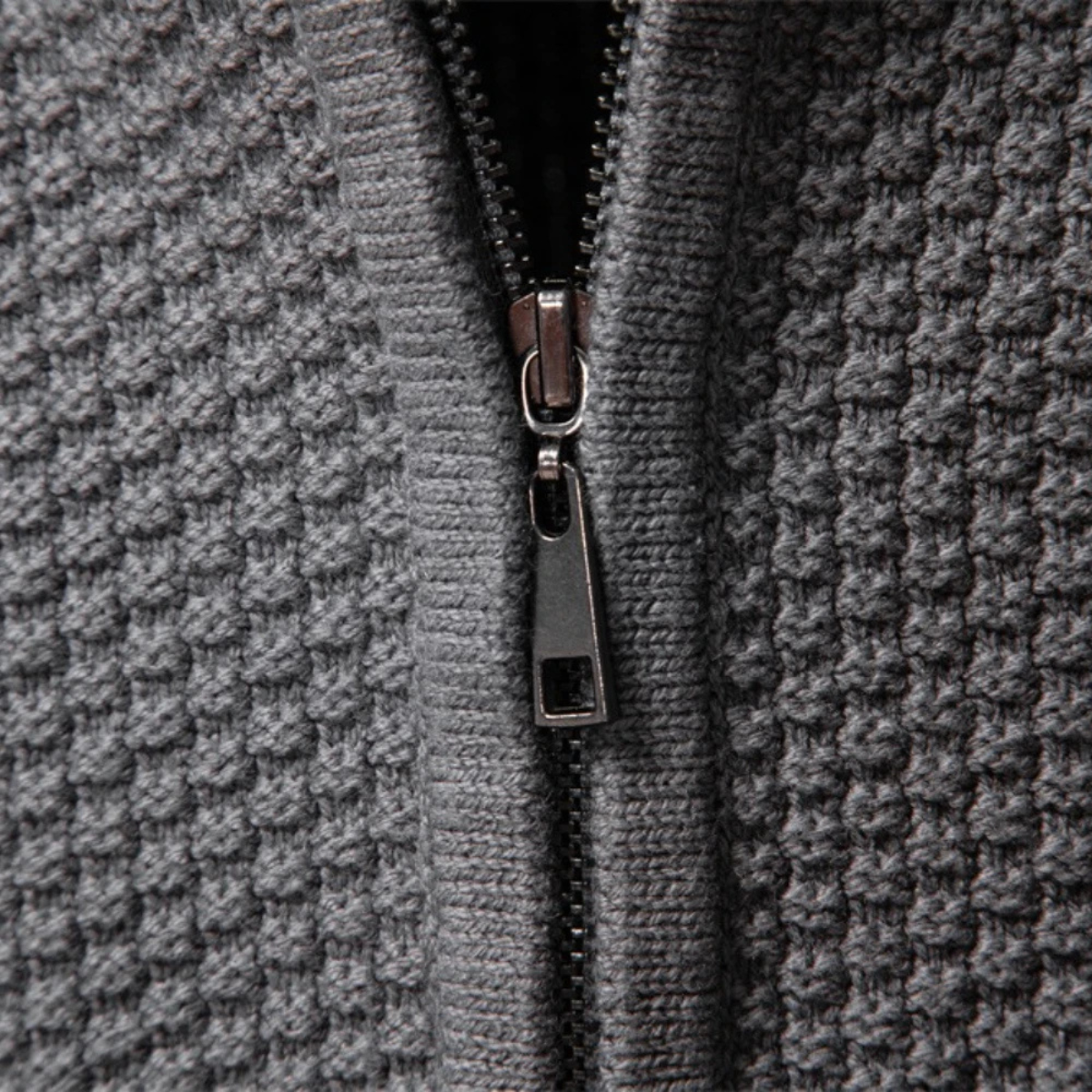 The Flintshire Stylish Full Zip Warm Knitted Men's Jacket
