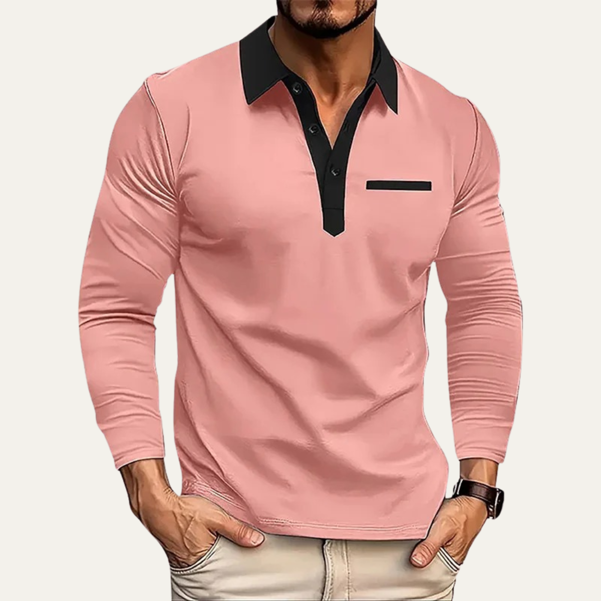 The Anacapri Men’s Casual Slim Fit Polo Jumper