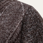 The Amalfi Knit Fleece Zip Men’s Cardigan with Diamond Pattern