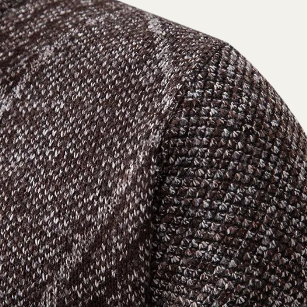 The Amalfi Knit Fleece Zip Men’s Cardigan with Diamond Pattern