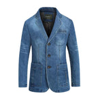 Victor | Men’s Trendy Formal Casual Denim Blazer