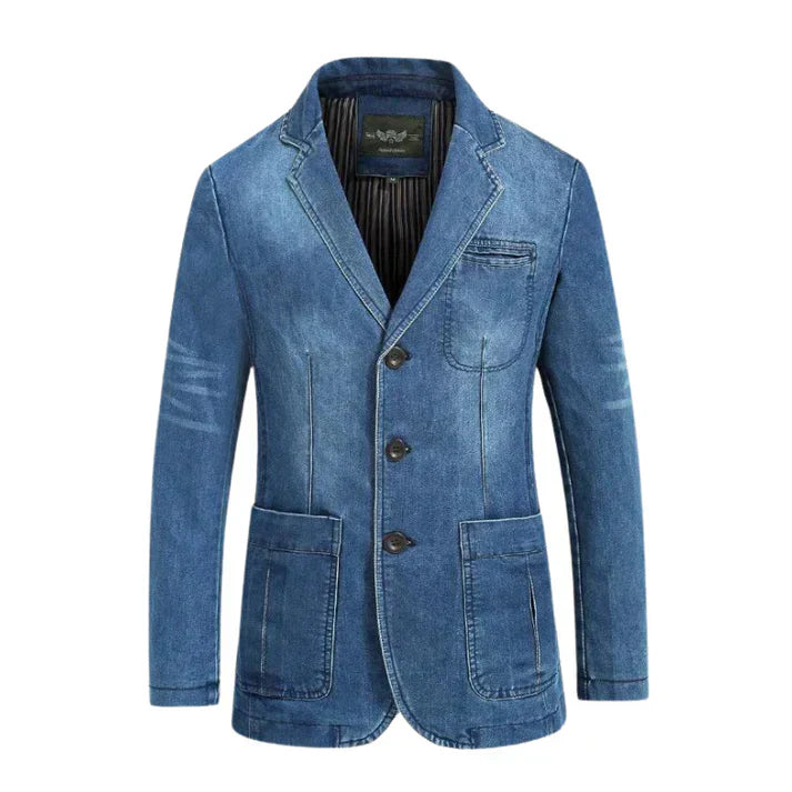 Victor | Men’s Trendy Formal Casual Denim Blazer