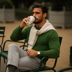 The Tokyo Merino Wool Ribbed O-Neck Jumper
