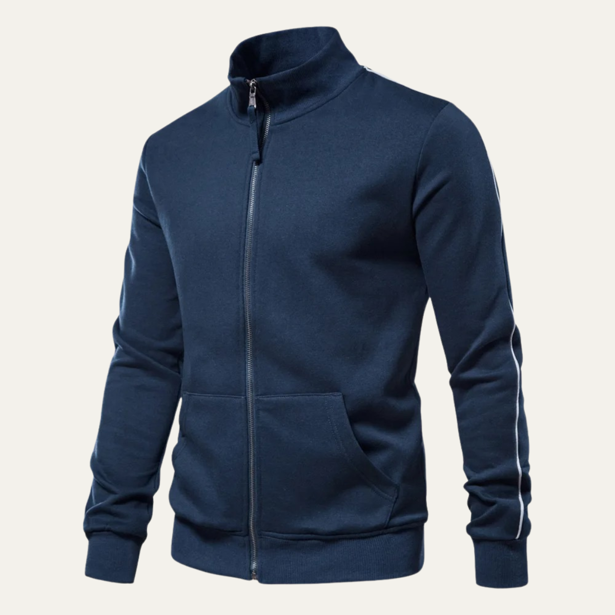 The Carmarthen  Zip Up Casual Cotton Men's Jacket with Pockets
