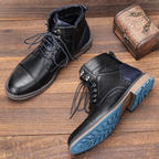 Men’s Premium Vintage Leather Boots Classic Lace Up Ankle Design