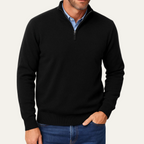 Men’s Quarter Zip Knit Jumper Lightweight Winter Sweater