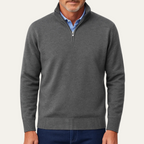 Men’s Quarter Zip Knit Jumper Lightweight Winter Sweater