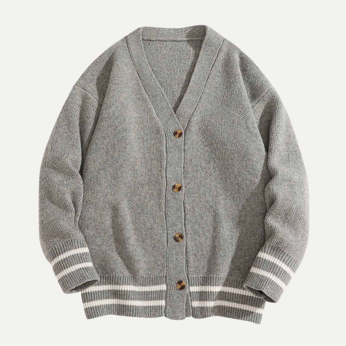 The Greenwich Men’s Button Up Streetwear V Neck Knitted Cardigan