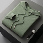 William | Men’s Spring Hooded Knit Pullover Sweater