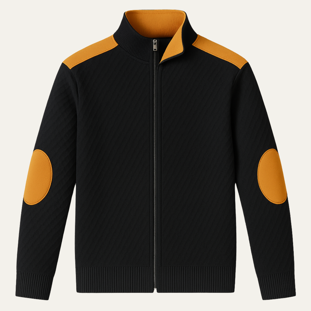 The Locorotondo Lightweight Zip Up Stand Collar Knit Men’s Jacket