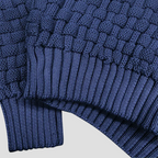 Men’s Thick Winter Knit Jumper Button Neck High Collar Sweater