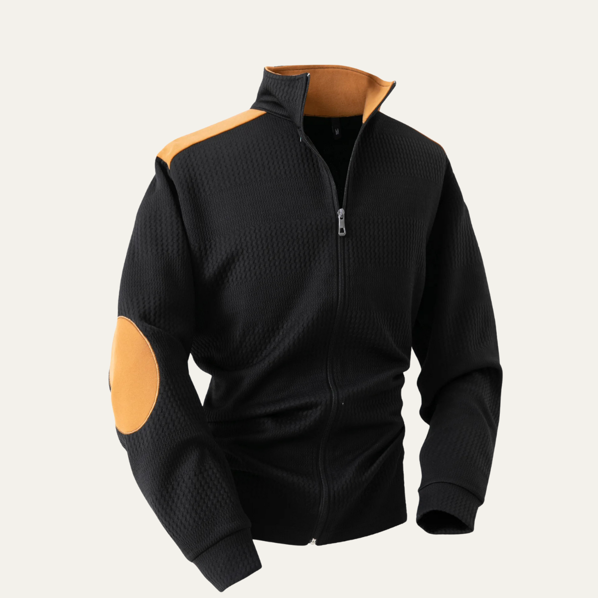 The Locorotondo Lightweight Zip Up Stand Collar Knit Men’s Jacket