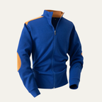The Locorotondo Lightweight Zip Up Stand Collar Knit Men’s Jacket