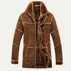 The Castelrotto Shearling Lined Suede Men’s Leather Jacket