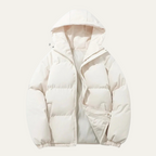 Men’s Hooded Puffer Jacket Winter Warm Quilted Coat