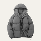 Men’s Hooded Puffer Jacket Winter Warm Quilted Coat