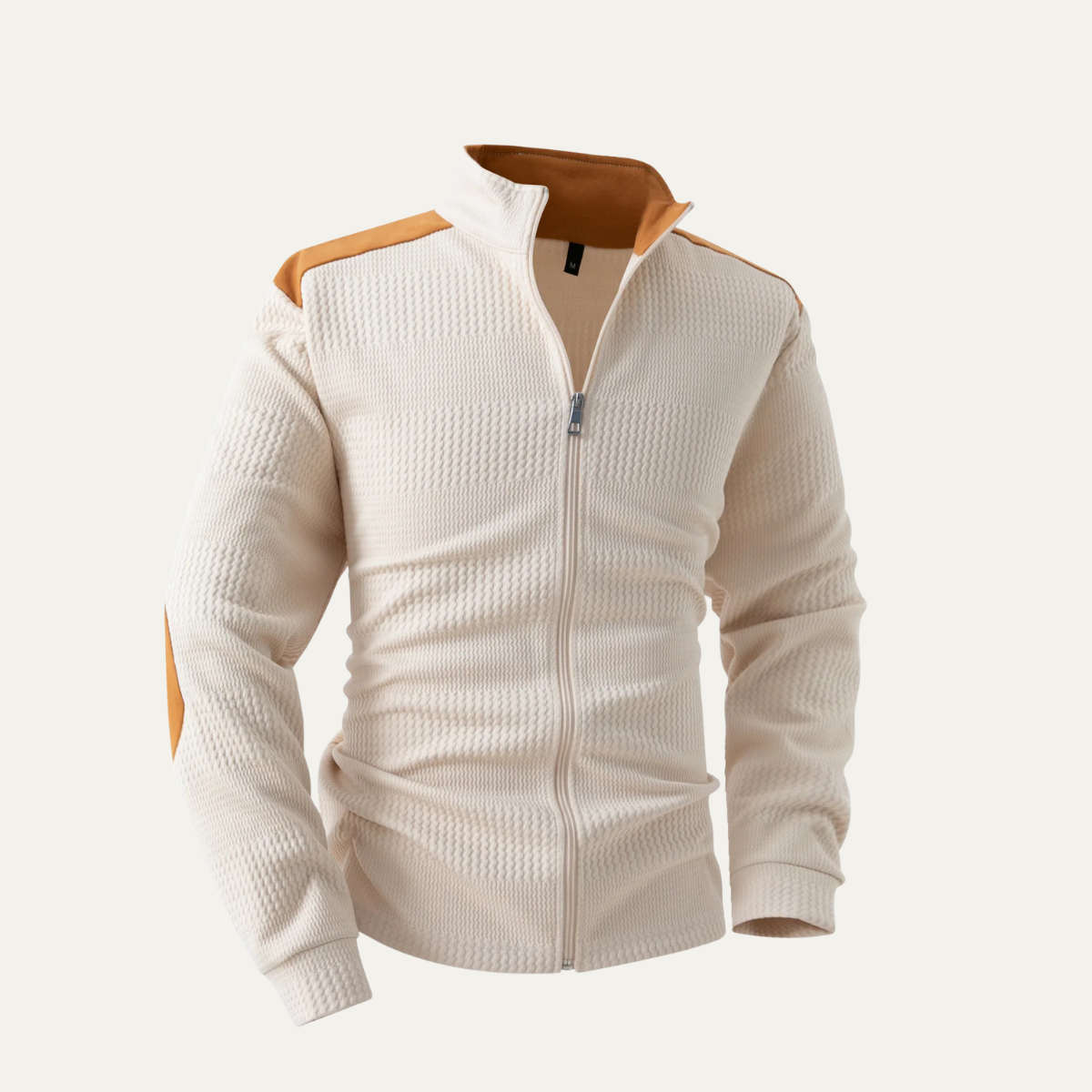 The Locorotondo Lightweight Zip Up Stand Collar Knit Men’s Jacket